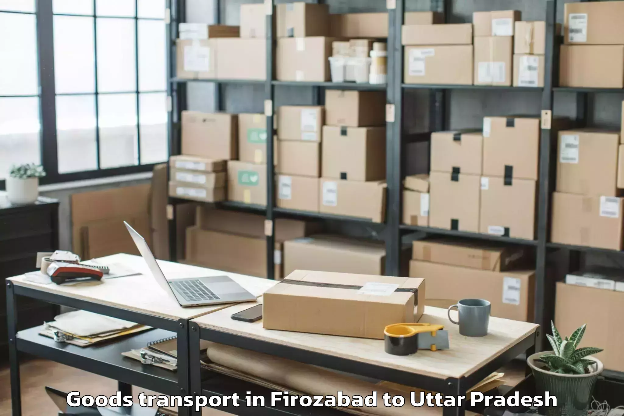 Affordable Firozabad to Kopaganj Goods Transport